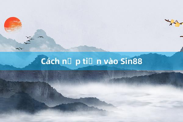 Cách nạp tiền vào Sin88